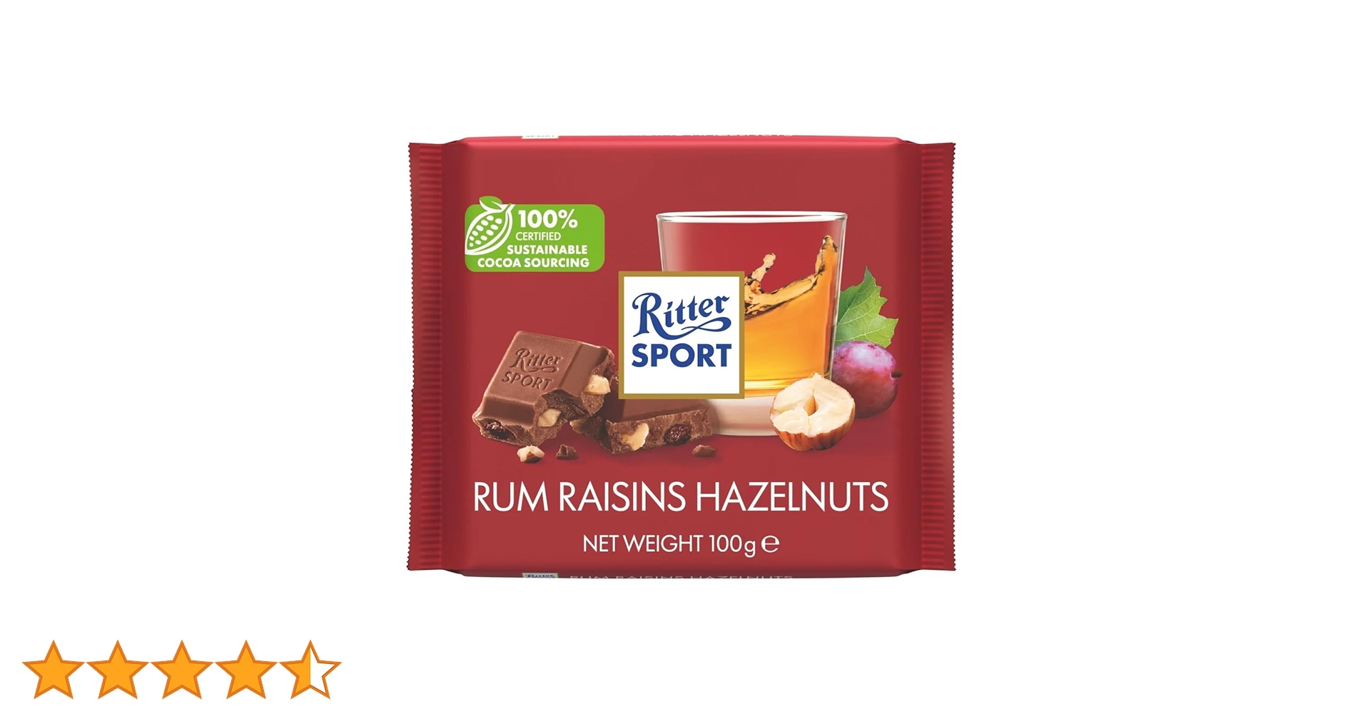 Amazon | リッタースポーツ ラムレーズン | Ritter Sport